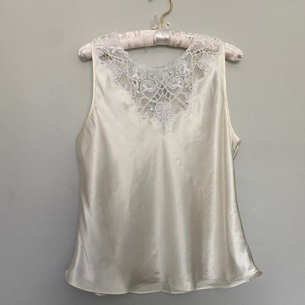 Vintage Cimenta Etoile bias cut tank top